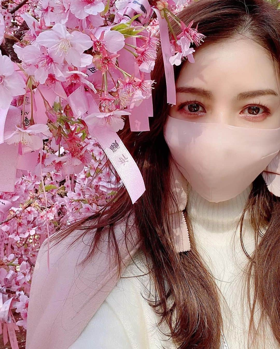 美香さんのインスタグラム写真 - (美香Instagram)「🌸🎀🌸🎀🌸🎀🌸🎀🌸 #桜神社 #河津桜　 #love💗💗💗」2月28日 16時54分 - mikaofficial99