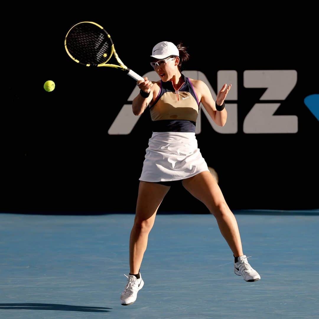 ジェン・サイサイのインスタグラム：「Thank you @australianopen for last couple of weeks!  It is so greatful to come back to tennis world.  It means a lot for me to restart again, to compete with the best player and to improve.  Thank you!」