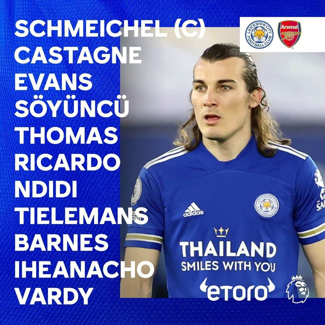 レスター・シティFCさんのインスタグラム写真 - (レスター・シティFCInstagram)「Team news! 🦊  Brought to you by @etoro_official 🤝  #LeiArs • #lcfc • #PL」2月28日 20時00分 - lcfc