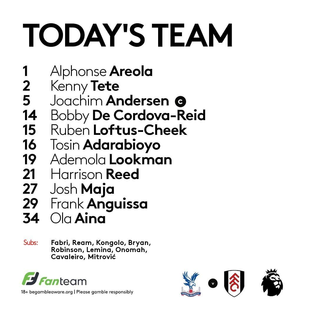 フラムFCさんのインスタグラム写真 - (フラムFCInstagram)「THE XI.  COME ON FULHAM! #FFC」2月28日 20時00分 - fulhamfc