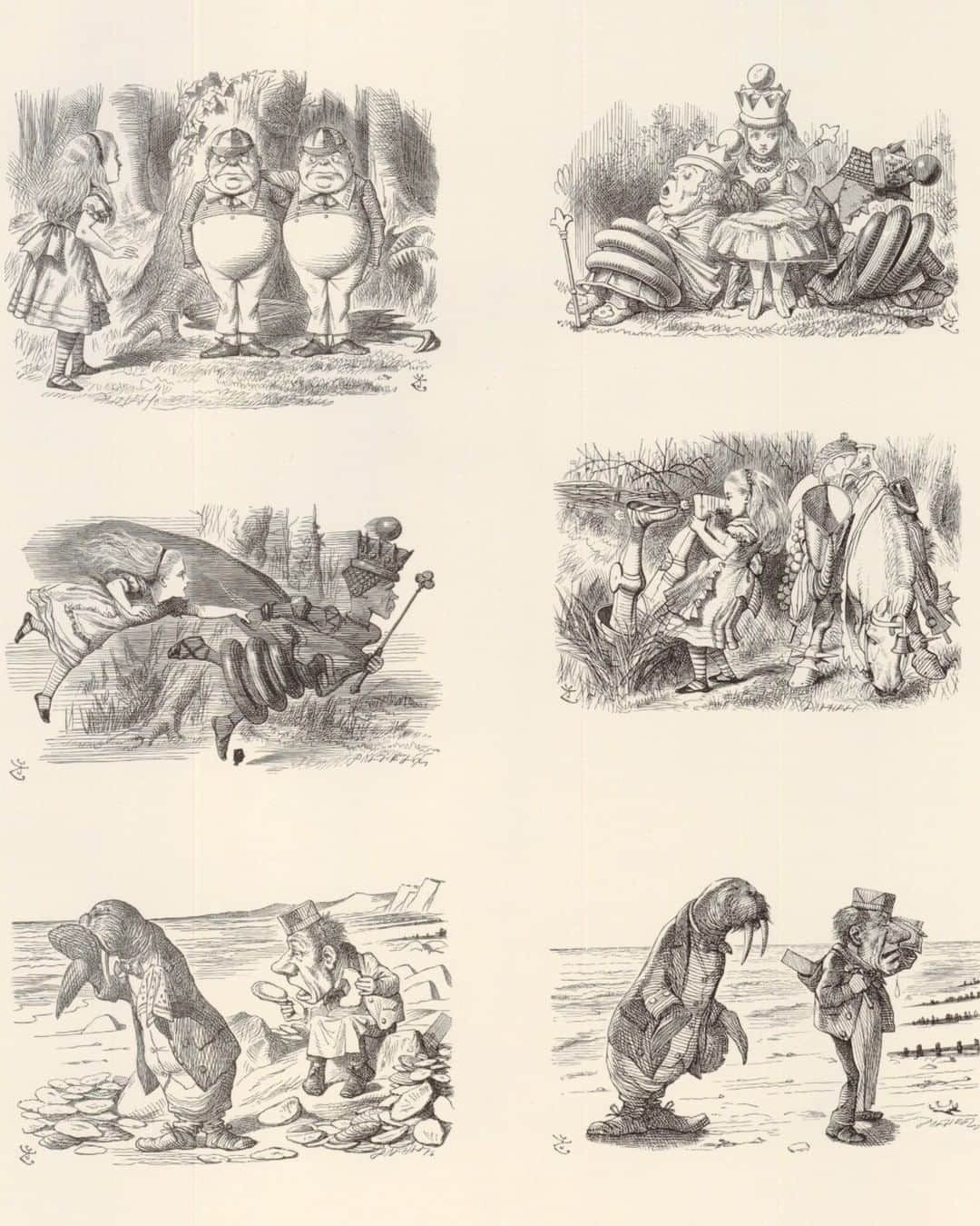 大英博物館さんのインスタグラム写真 - (大英博物館Instagram)「‘Alice’s Adventures in Wonderland’ was illustrated by Sir John Tenniel, who was born #OnThisDay in 1820.   He created 92 weird and whimsical drawings for the first editions of the first ‘Alice’ book, and its sequel ‘Through the Looking Glass, and What Alice Found There’ – swipe through to see some of them in print form 👉  From stationery and soap to mugs and magnets, and of course books, shop our range of charming products inspired by Lewis Carroll’s stories via the link in our bio.  🔎 After John Tenniel (1820–1914), sheets of proof images illustrating Lewis Carroll's 'Alice's Adventures in Wonderland'. Wood-engraving, 1865–1957  #AliceInWonderland #LewisCarrol #JohnTenniel #Illustration #BritishMuseum」2月28日 20時30分 - britishmuseum