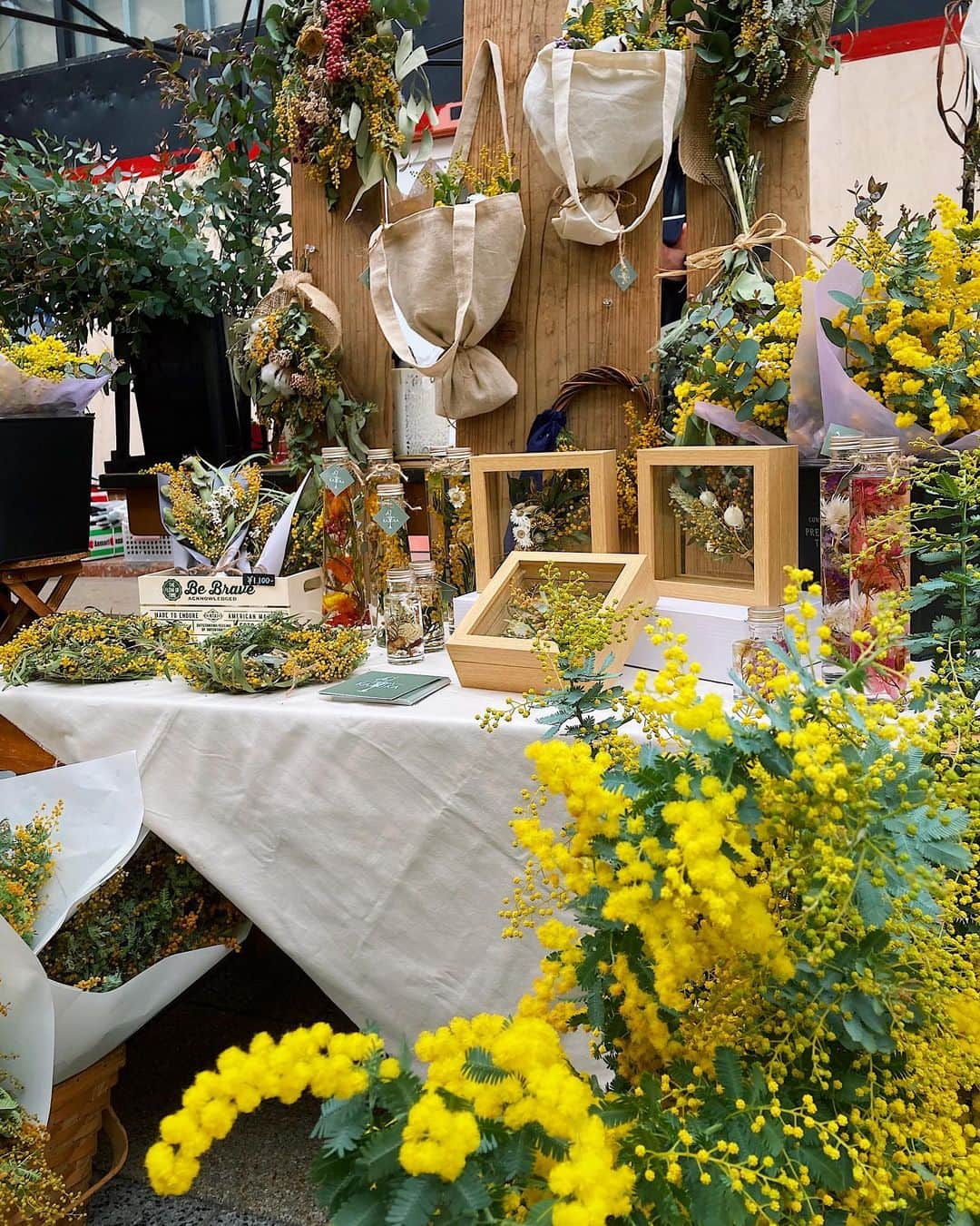 水戸悠夏子さんのインスタグラム写真 - (水戸悠夏子Instagram)「先日いつもと違うお花屋さんでミモザを買ったのですが、土曜日に本町でポップアップをしてるとの事でお店にもワサワサのミモザを買ってきました。この黄色のポンポンは可愛くて見てるだけで元気出ますね〜。#mimosa#ミモザ#フサアカシア」2月28日 20時42分 - mitoyukako