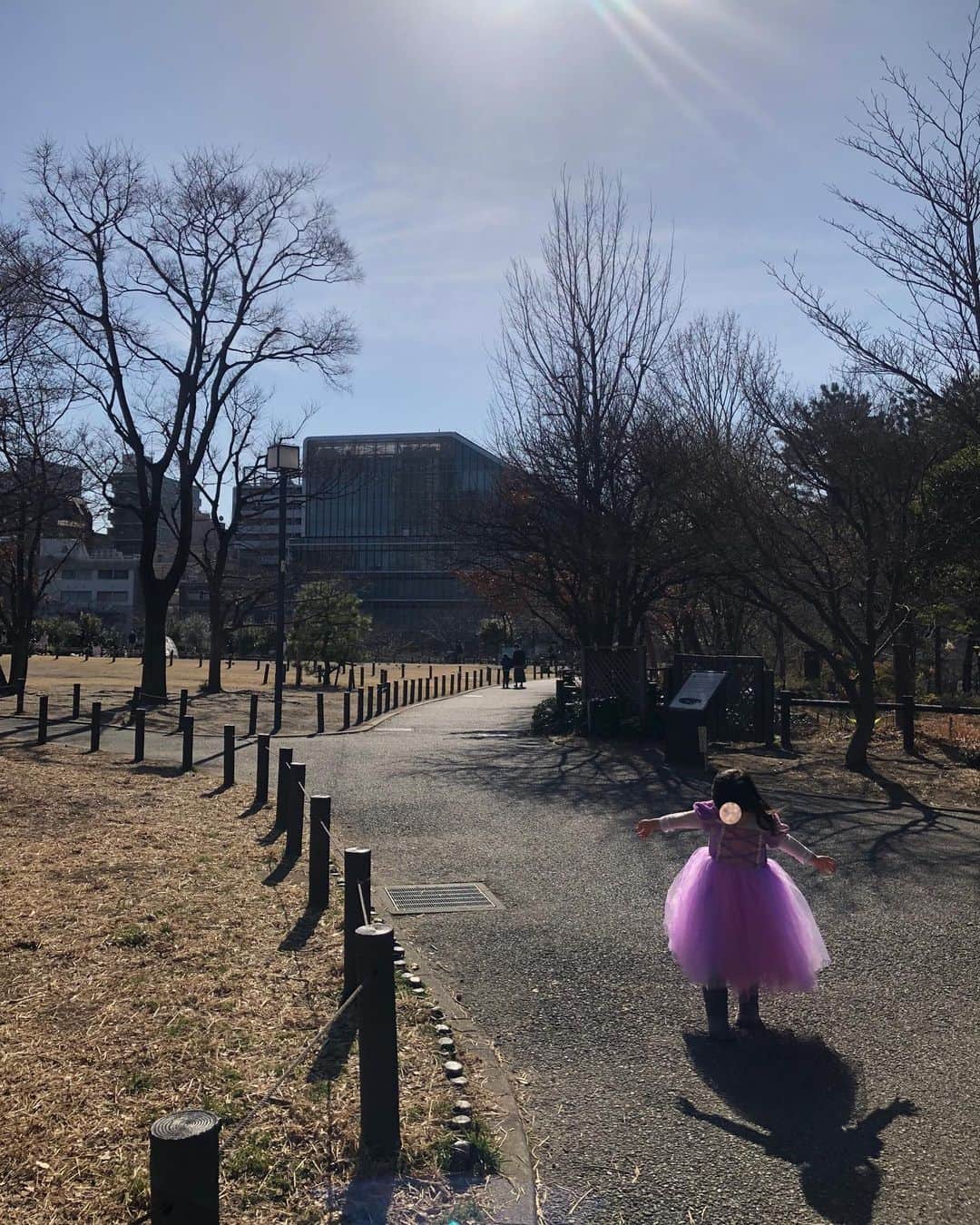 犬山紙子さんのインスタグラム写真 - (犬山紙子Instagram)「公園にお散歩もドレスのおチビ おチビがお花屋さんでお花選んだら、お店の人がとても優しくて嬉しかった ちゃんとお世話にするって約束した #4歳 #花のある暮らし  #ラプンツェル」2月28日 21時13分 - inuyamakamiko