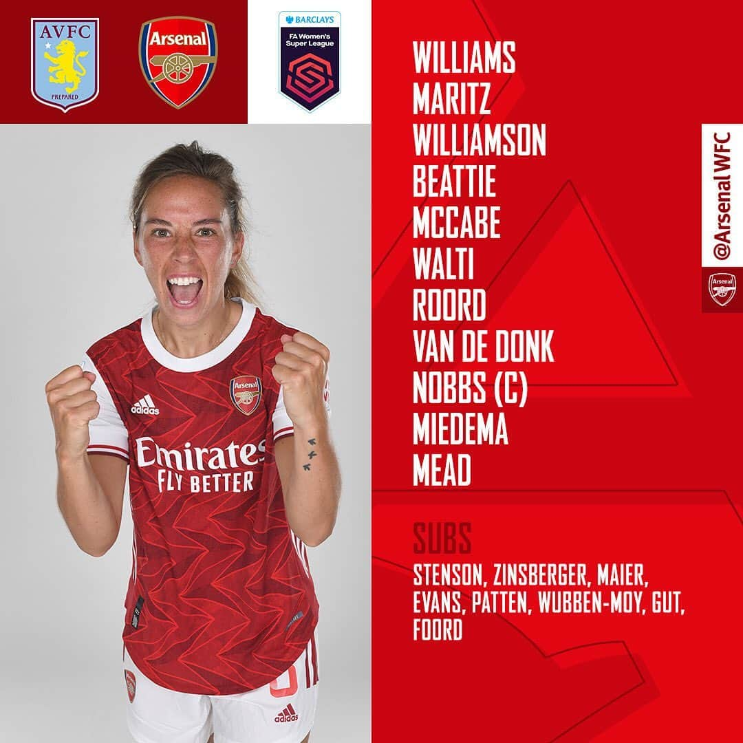 Arsenal Ladiesさんのインスタグラム写真 - (Arsenal LadiesInstagram)「📋 Today’s team news... @jordannobbs starts! 🥳 @barclaysfawsl 🏆」2月28日 22時00分 - arsenalwfc