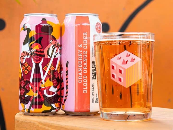 Dribbbleさんのインスタグラム写真 - (DribbbleInstagram)「Cranberry & Blood Orange Cider by JH☻NNY NÚÑEZ ⠀ ⠀ #dribbble #design #packagingdesign #packaging #cider #illustration」2月28日 22時39分 - dribbble