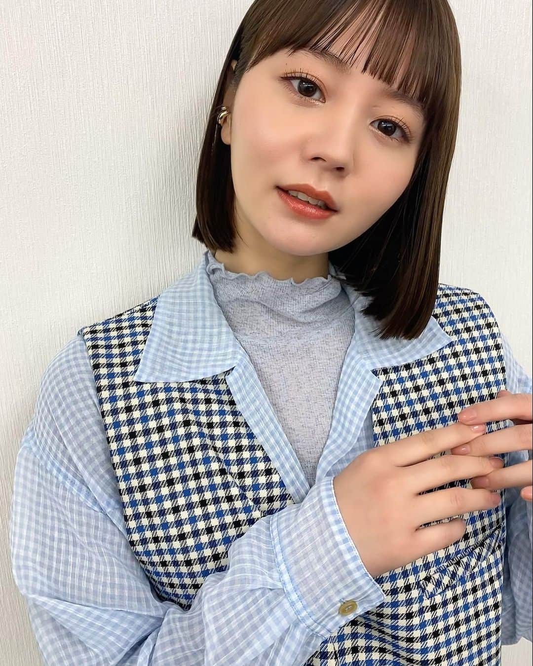 高橋有紀のインスタグラム：「今日は生放送のnanamiちゃん☺️ @nanami023  #hairmake  #osakana_yuki #nanami」