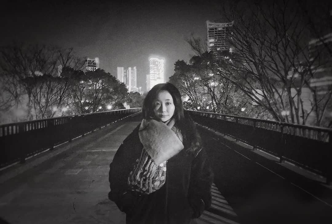 まりゑさんのインスタグラム写真 - (まりゑInstagram)「🌃🚶🏻‍♀️🌃  #まりゑ #夜道 #橋 #静けさに吸い込まれて #なんだか時空から浮いてるみたいな #夜でした  #まだまだ冷えますね  #お体ご自愛系で #photo #tokyo #🌃」2月28日 23時06分 - manmarumarie