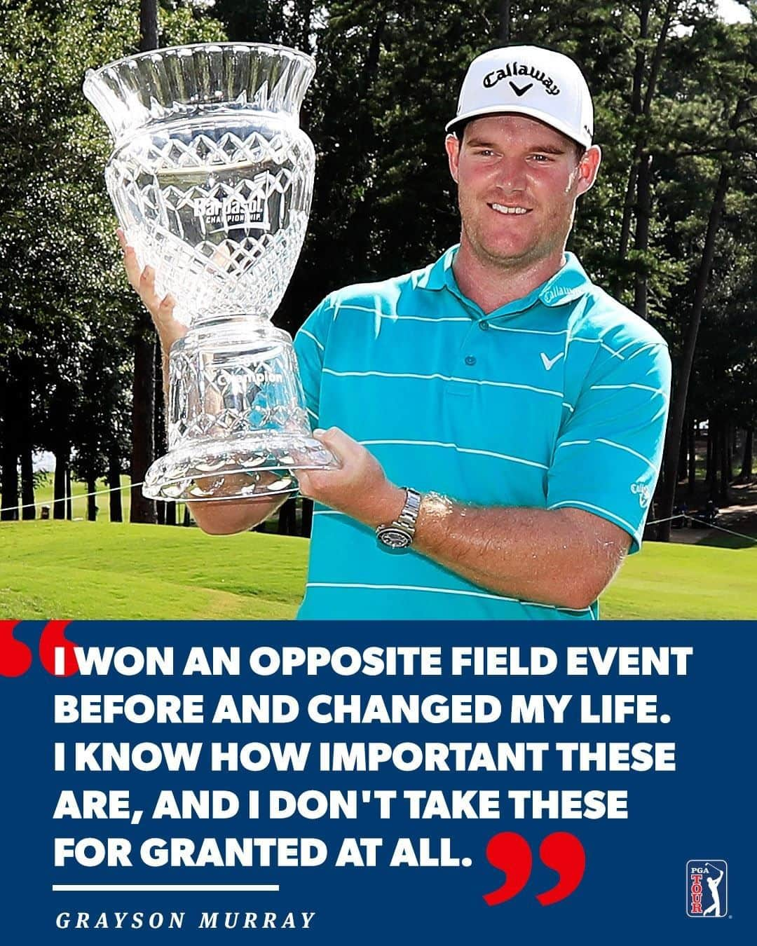 PGA TOURさんのインスタグラム写真 - (PGA TOURInstagram)「54-hole @puertoricoopen co-leader @graysonmurray wants to taste victory again. 🏆」2月28日 23時55分 - pgatour