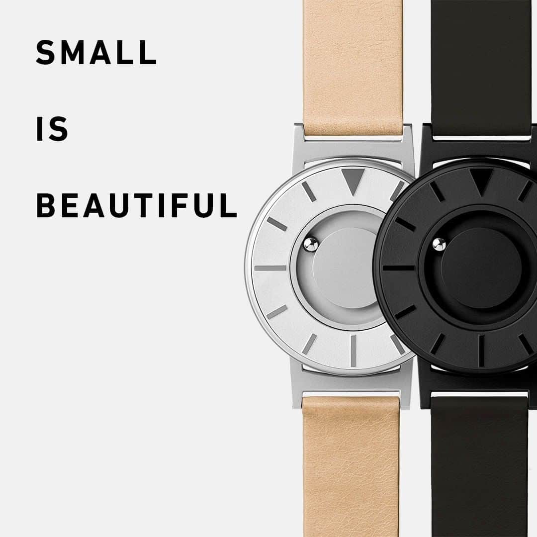 Eone Time Japanのインスタグラム：「36mm Small Bradley 10% OFF (~3/7)  一回り小さいSmall Bradleyが3月7日まで10%お得になりました。  Design for everyone, Eone  -  #watch #時計 #腕時計 #ユニバーサルデザイン #bradleytimepiece #eone #ブラッドリー #イーワン #ブラッドリータイムピース #触る時計 #今日の時計 #時計好き #お洒落さんと繋がりたい #ペアウォッチ #プレゼント #universaldesign #inclusivedesign」
