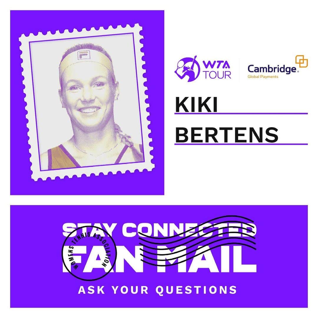 WTA（女子テニス協会）さんのインスタグラム写真 - (WTA（女子テニス協会）Instagram)「Do you have a question for @kikibertens?   Drop it in the comments and she might answer yours! 📬  Presented by Cambridge Global Payments.」3月1日 0時11分 - wta