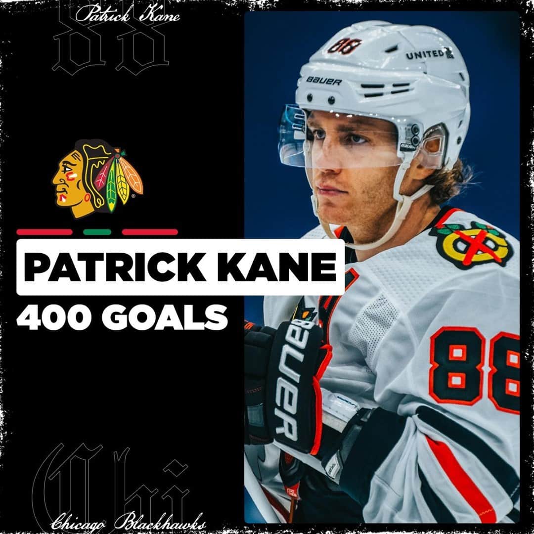 NHLさんのインスタグラム写真 - (NHLInstagram)「Yet another career milestone for Patrick Kane.  Congrats on goal No. 4️⃣0️⃣0️⃣!」3月1日 11時17分 - nhl