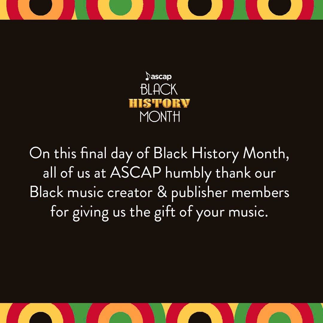 ASCAPさんのインスタグラム写真 - (ASCAPInstagram)「#BlackHistoryMonth #BlackLivesMatter」3月1日 10時02分 - ascap