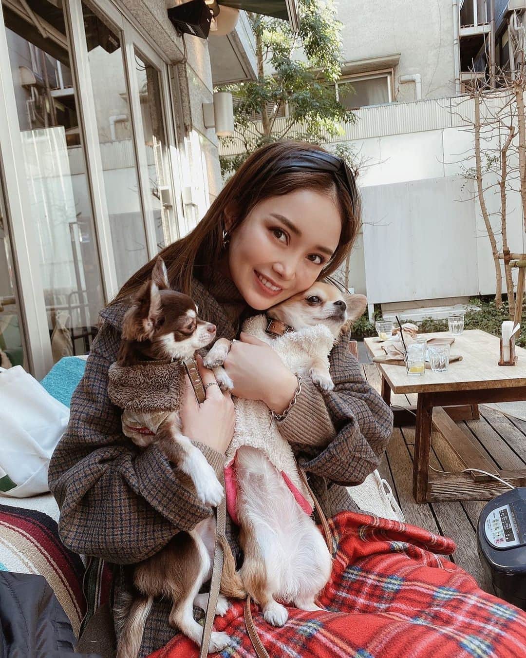 𝙺𝚢𝚘𝚔𝚘のインスタグラム：「もう3月🌸 早いなぁー！今月も楽しみな事が色々♪ 桜が咲いたらピクニックもしたい☺️！ コロナで難しいけどみんなで行けたらいーなぁ😌 . . . . #chiuahua #チワワ#cafe#家族写真 #3月の始まり」