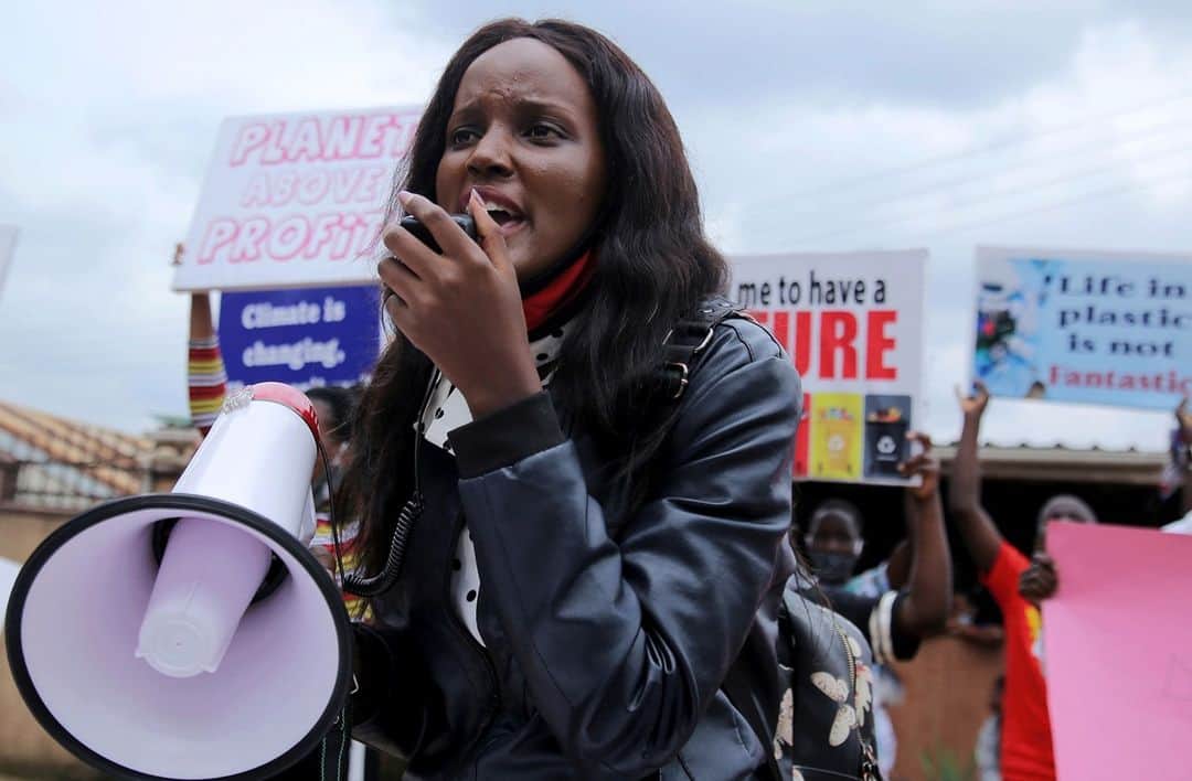 TIME Magazineのインスタグラム：「"Africa is the most-exposed region to the adverse effects of the climate crisis despite contributing the least to rising emissions, and @vanessanakate1 continues to help lead the fight for climate justice," writes @gretathunberg. "In this moment of intersecting crises—from COVID-19 to racial injustice, from ecological problems to economic inequality—Vanessa continues to teach a most critical lesson. She reminds us that while we may all be in the same storm, we are not all in the same boat." Read more, and see the full #TIME100Next list, at the link in bio. Photograph by Abubaker Lubowa—@reuters」