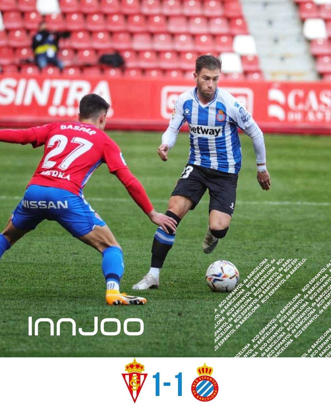 RCDエスパニョールさんのインスタグラム写真 - (RCDエスパニョールInstagram)「🔊 Final del partit: @RealSporting 1-1 @RCDEspanyol  ⚽️ @AdriEmbarba11  #RCDE | #RealSportingEspanyol」3月1日 2時33分 - rcdespanyol