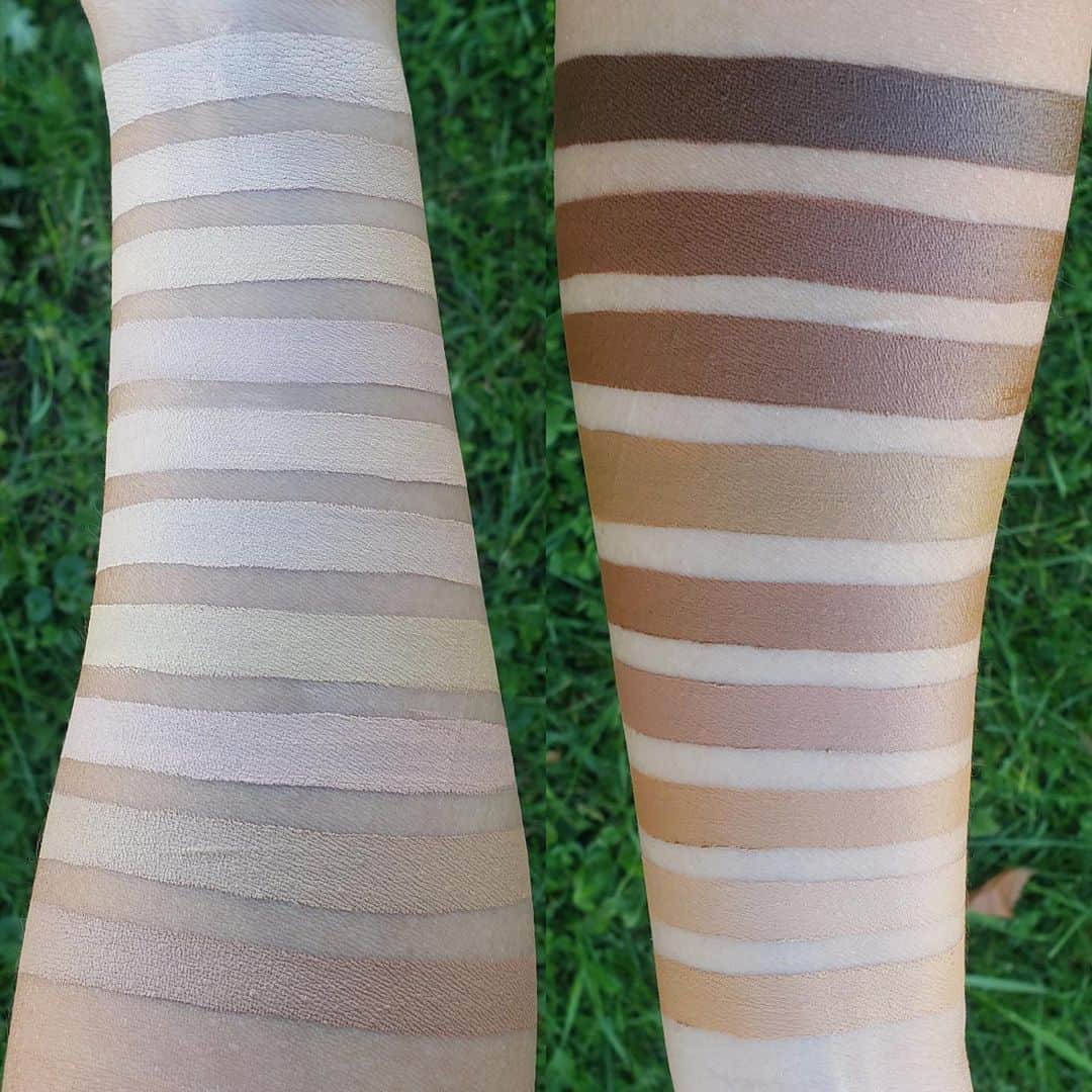 のインスタグラム：「What foundation stick shade do you think you are? 🖤 Swipe to see the Flawless Face Stick Foundation shade names & tap the image to take our shade finder quiz to see if you guessed correctly✨」
