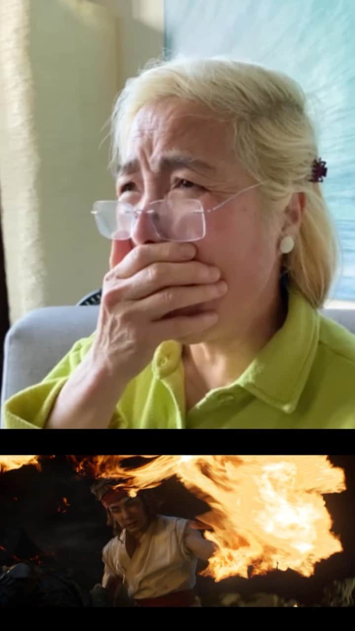 ルーディ・リンのインスタグラム：「Since everybody and their Moms are reacting to the Mortal Kombat Red Band Trailer. Here’s mine!   #anotherone #mortalkombatmovie #mortalkombattrailerreaction #momsofinstagram #momofboys」