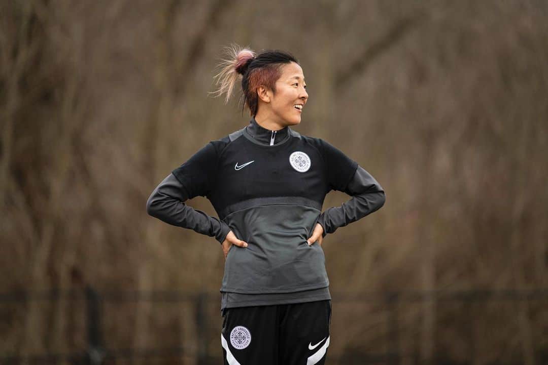 大儀見優季のインスタグラム：「Feb✅ 🔛March🟣 #RunWithUs #RunWithBall」