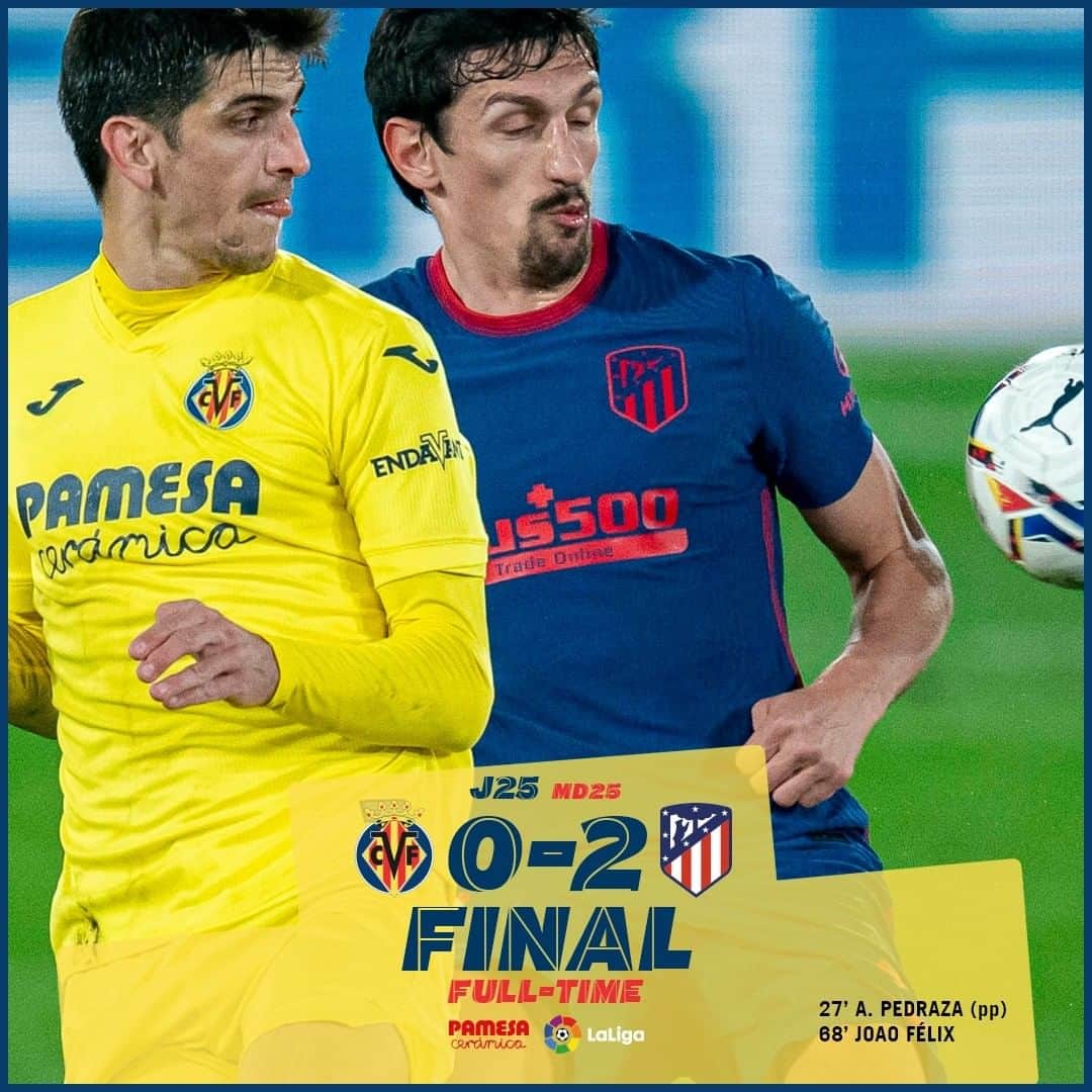 ビジャレアルCFのインスタグラム：「Final en Vila-real.  Full-time in Vila-real.  #Villarreal #futbol #football #soccer #laliga」