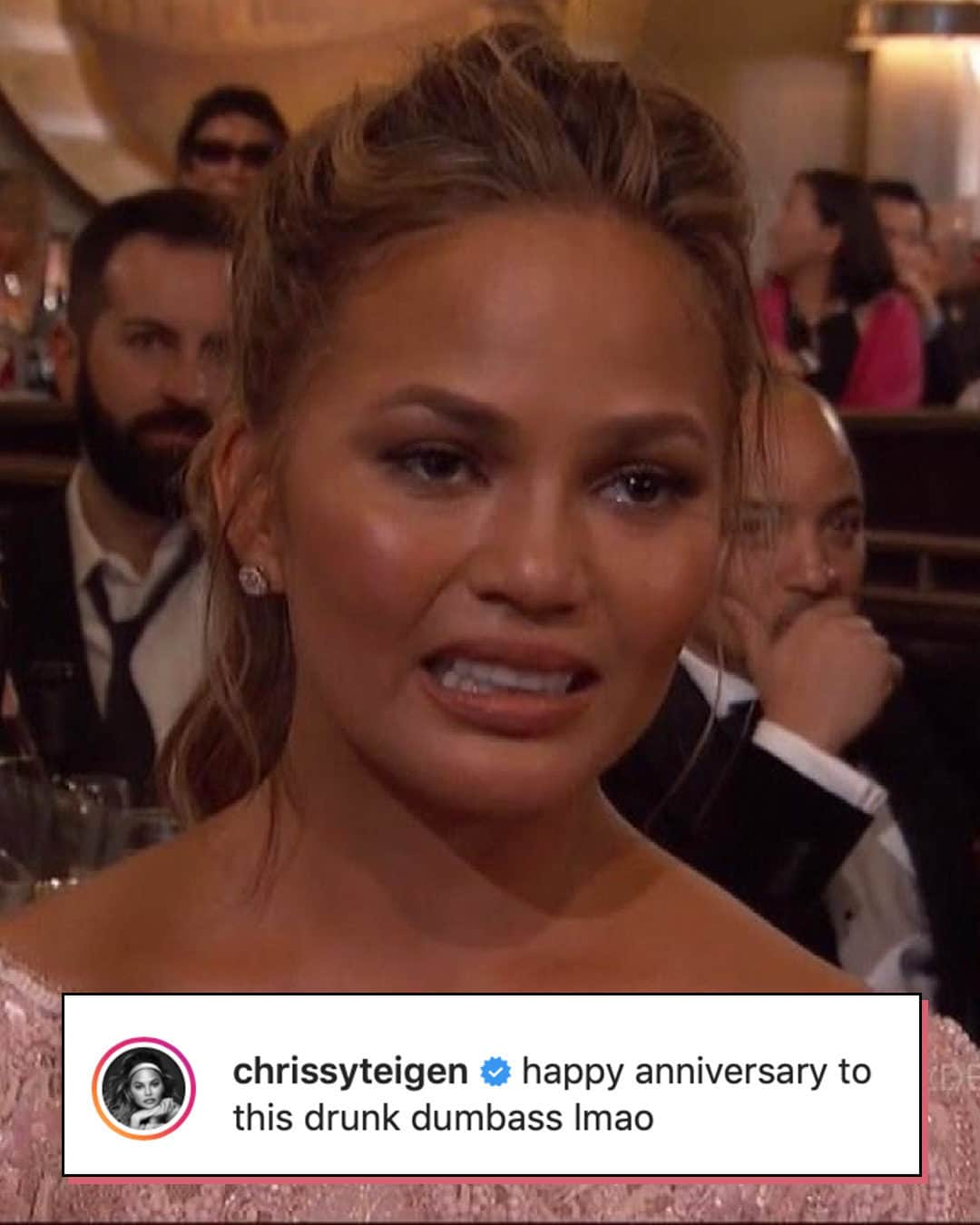 E! Onlineさんのインスタグラム写真 - (E! OnlineInstagram)「4 years later, still a legendary moment in #GoldenGlobes history. 😬 🥂(📷: @chrissyteigen)」3月1日 7時30分 - enews