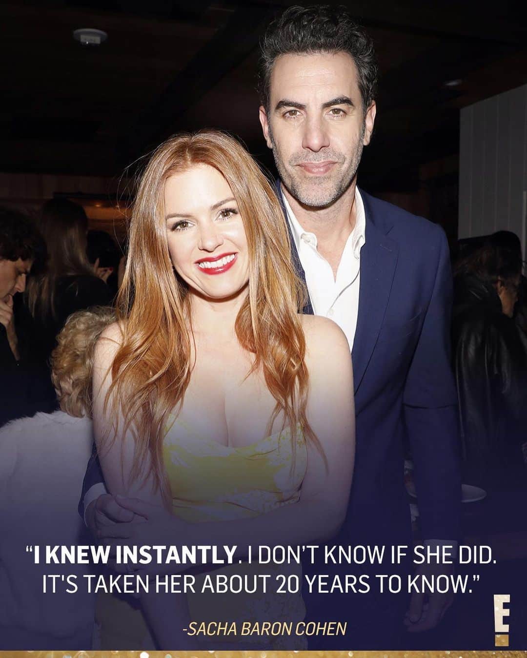 E! Onlineさんのインスタグラム写真 - (E! OnlineInstagram)「Win or lose tonight at the #GoldenGlobes, Sacha Baron Cohen has 19 years of love, 3 kids, one beautiful WIIIFE, and a 𝒗𝒆𝒓𝒚 𝒏𝒊𝒄𝒆 love story. (📷: Instagram/Getty Images)」3月1日 7時46分 - enews