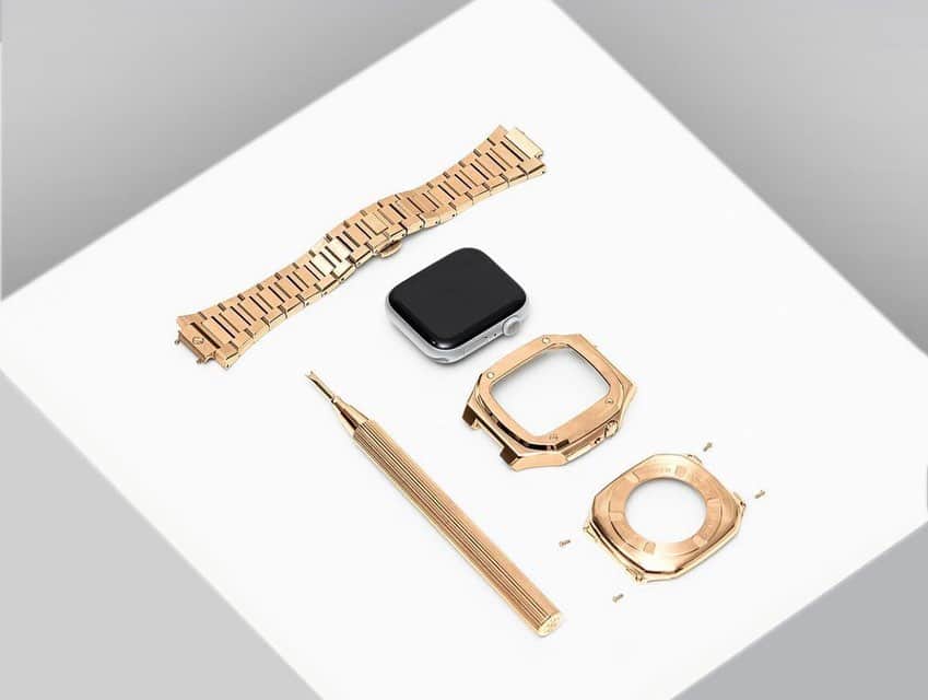 パンツェッタ・ジローラモさんのインスタグラム写真 - (パンツェッタ・ジローラモInstagram)「やっと#入った #applewatch #case #beautiful #nice #gold #fashion @goldenconcept @principeprive」3月1日 8時07分 - girolamo.me