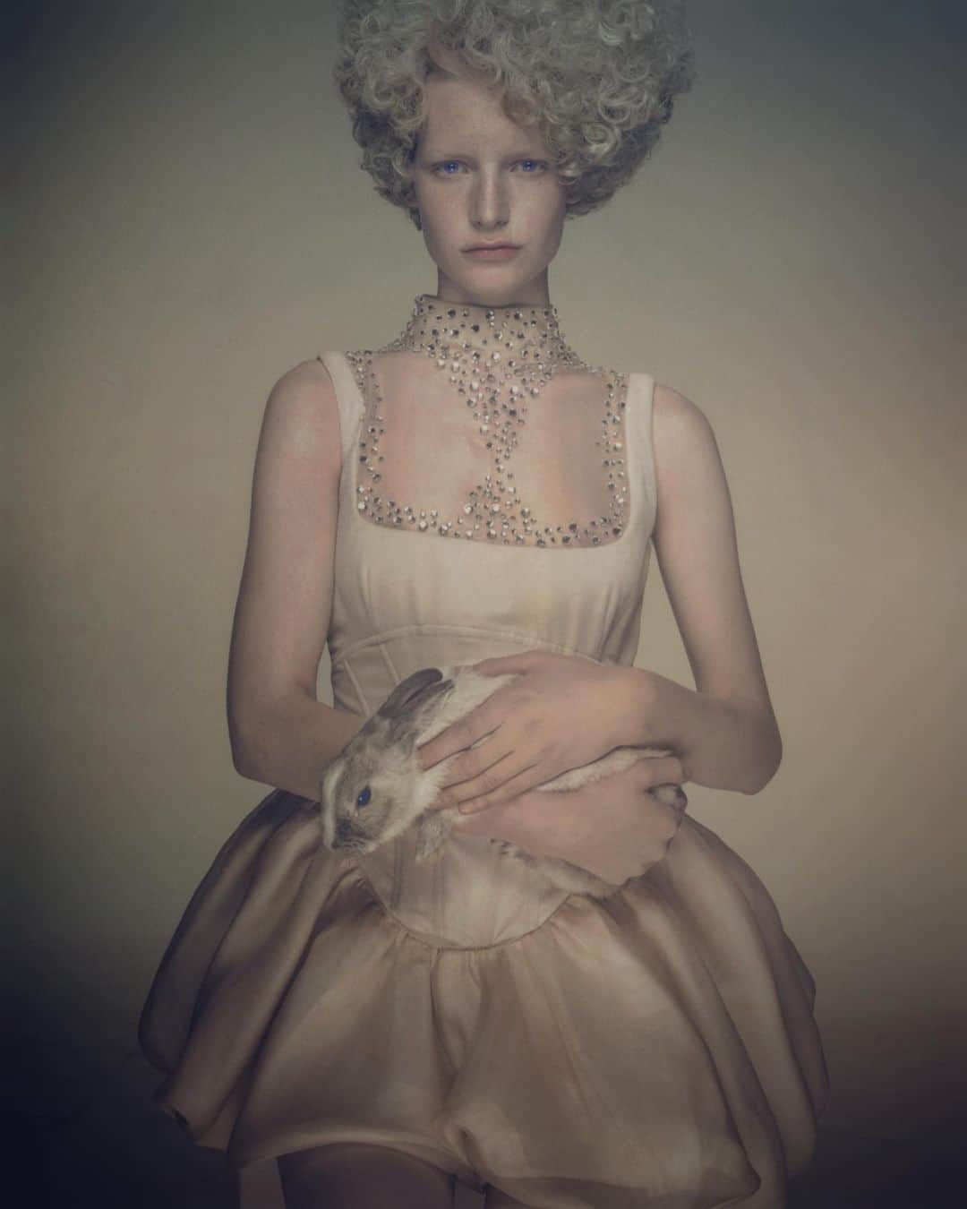 ニック・ナイトさんのインスタグラム写真 - (ニック・ナイトInstagram)「The beautiful @kirsten.owen in a gorgeous dress for the brilliant designer @martinesitbon . Art director @marcascoli . Original image from 10 / 8 Polaroid」3月1日 8時56分 - nick_knight
