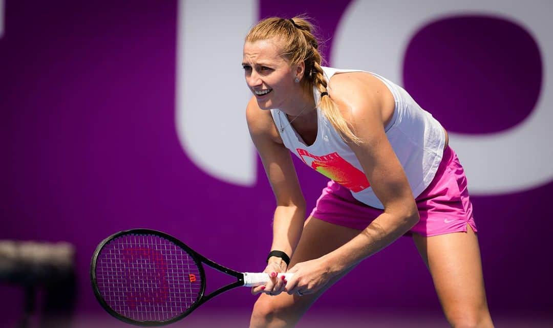 WTA（女子テニス協会）さんのインスタグラム写真 - (WTA（女子テニス協会）Instagram)「Practice and prep before play begins at @qatartennis! 🙌 #QatarTotalOpen2021」3月1日 9時01分 - wta