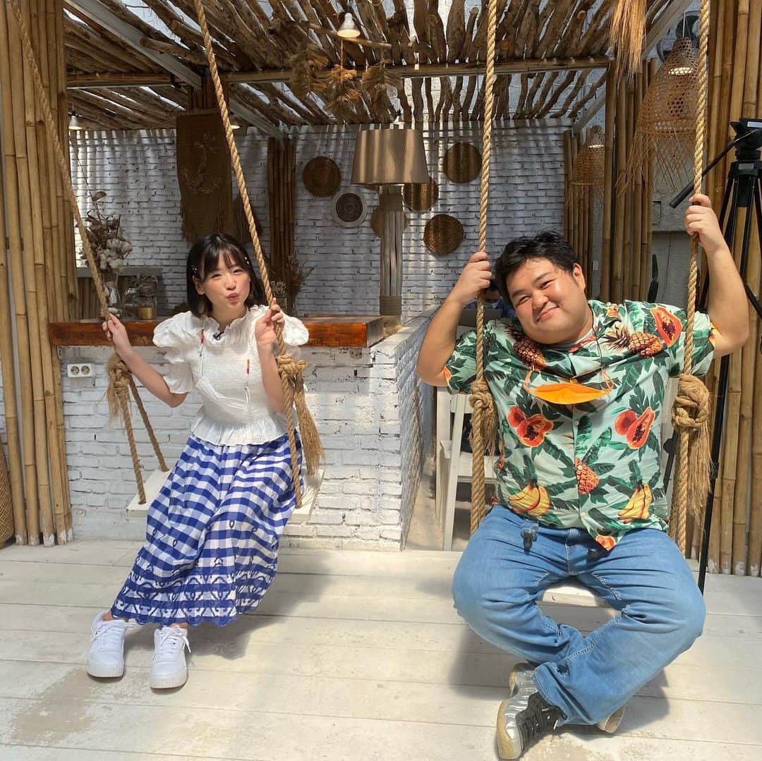 仲川遥香のインスタグラム：「Shooting day❤️  #indonesia #jakarta #heybeach #pulit #ジャカルタ生活 #仲川遥香 #🇯🇵🇮🇩」