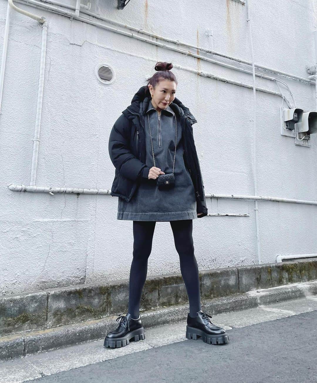 小竹麻美のインスタグラム：「今年もいっぱい着た ダウンともそろそろお別れ〜✌🏼🌸」
