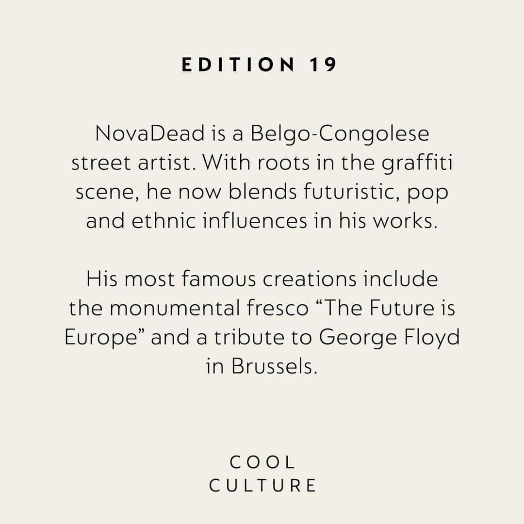 Nespressoさんのインスタグラム写真 - (NespressoInstagram)「#NespressoEditions – Edition 19 – Do you ever wonder what provokes an artist’s actions—what prompts them to make certain choices in creation?   For Belgo-Congolese street artist @novadead it was the notion of protecting nature and honouring the livelihoods of coffee farmers that led to the powerful and colourful transformation of Nespresso Boutique windows in Belgium & Luxembourg.    Make yourself a coffee & join us this Wednesday March 3rd to get a behind-the-scenes look into the mind of @novadead and witness how he gives old objects new life with purpose and creativity.    #Nespresso  #NespressoEditions  #CoolCulture #DoingIsEverything  @nespresso.belux」3月1日 20時02分 - nespresso