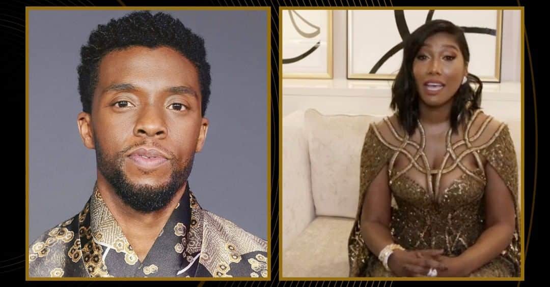 MTVさんのインスタグラム写真 - (MTVInstagram)「So incredibly proud of Chadwick Boseman for winning Best Performance by an Actor in a Motion Picture - Drama at the #GoldenGlobes, and Taylor Simone Ledward – his wife – for a truly touching acceptance speech 💛」3月1日 13時05分 - mtv
