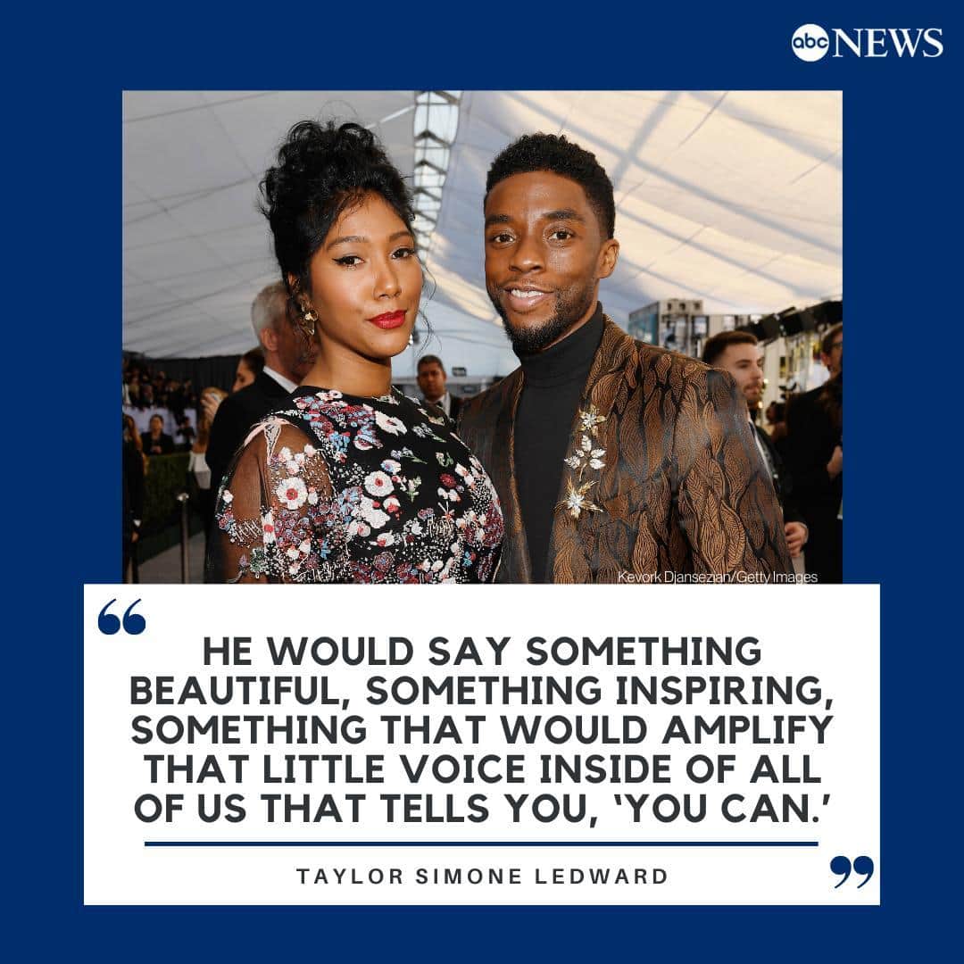 ABC Newsさんのインスタグラム写真 - (ABC NewsInstagram)「Chadwick Boseman was posthumously awarded the Golden Globe award for Best Actor in a Motion Picture Drama for his role in ‘Ma Rainey's Black Bottom,’ with his widow, Taylor Simone Ledward, accepting the award on his behalf.⁠ #GoldenGlobes ⁠ This was the late actor's first Golden Globe nomination. MORE AT LINK IN BIO.」3月1日 13時22分 - abcnews