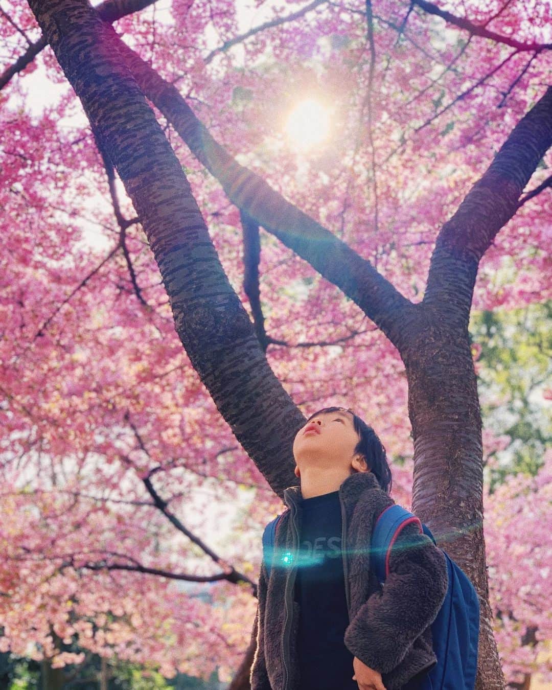 宇藤えみのインスタグラム：「今日から3月🌸 昨日の息子と鳥。 会話中。笑 #暮らし」