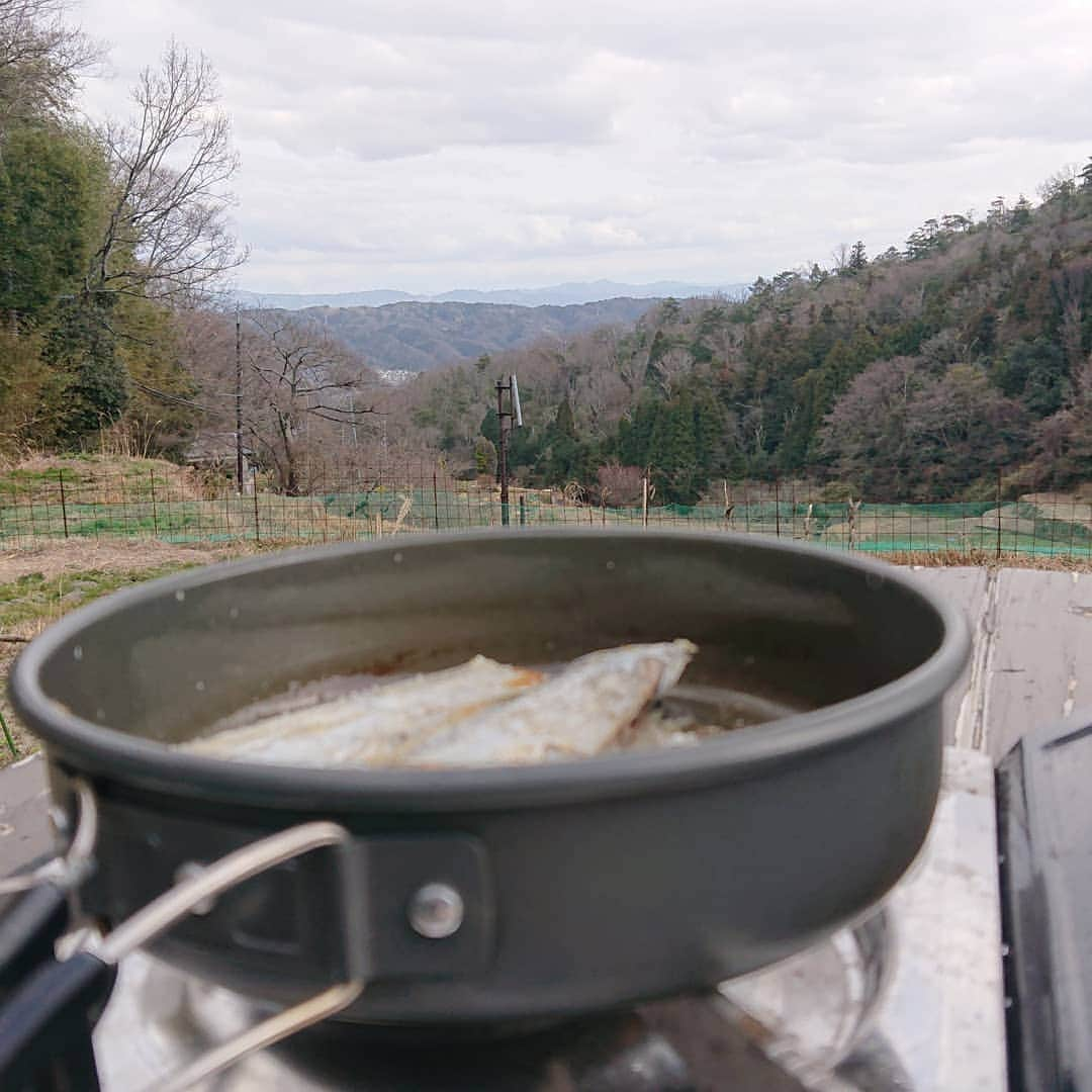 Enseさんのインスタグラム写真 - (EnseInstagram)「本日はお店はお休み。 連日畑から失礼致します、  昨年末頃植えた苺、 お花がちらほら。。  畑のあちらこちらで 毎年の楽しみのふきのとうも ちらほら。。  本日も耕しております。 肥料を混ぜて、 草と土と格闘。  耕してる中に 水菜のワサワサ。。  何故かお昼休憩は お魚やホタルイカを焼いて お昼ご飯。 山で海の幸！  知らずのうちに撮られていた 耕運機をかける姿、、 失礼致します。  本日は鶯が鳴いていました そんな春を楽しみながら 山のEnse農園でした。  #Ense#ense#アンサ #畑#農園#山の畑 #棚田#野菜#春 #鶯#苺#耕す#耕運機 #土#草#お昼休憩#楽しみ #bag#Jewelry#洋服 #leather#革#wallet #マリッジリング#orderring #ブライダル#奈良#京都 #奈良町#京都三条#柳馬場」3月1日 15時31分 - ense.jp