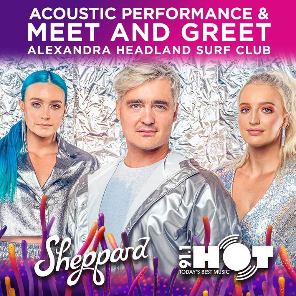 シェパードのインスタグラム：「Sunshine Coast! ☀️We’ll be at the Alexandra headland surf club on the 3rd of March so in like... 2 days! Come say hello. We’ll be singing a few songs and we can’t wait to meet you all!✨ go to our link in bio to rsvp!! @hot91sunshinecoast」