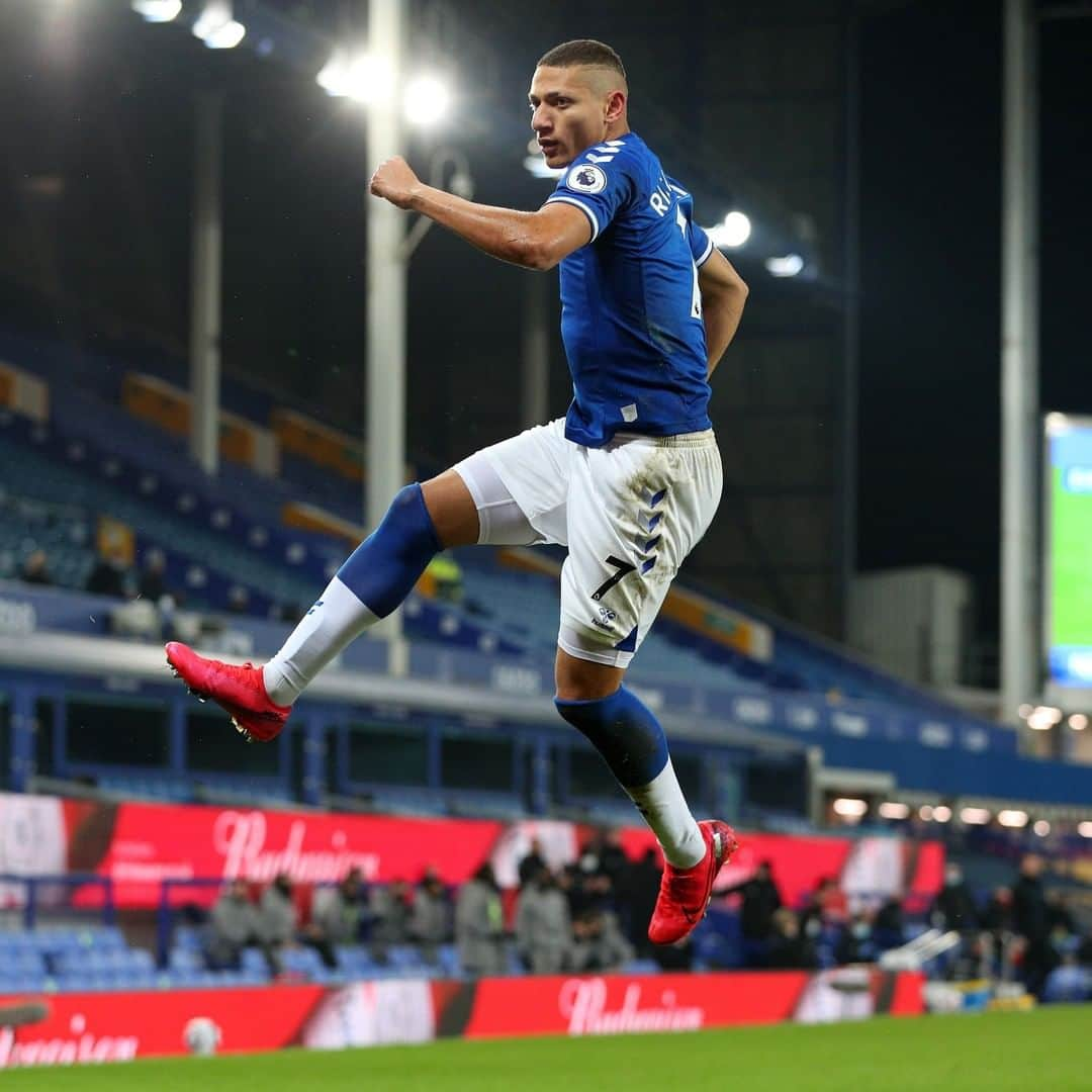 エヴァートンFCさんのインスタグラム写真 - (エヴァートンFCInstagram)「RICHARLISON! 🔥  ⏱ 10' 🔵 1-0 🔴」3月2日 5時22分 - everton