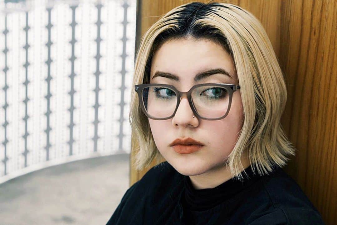 MYKITA SHOP TOKYOのインスタグラム：「JULIA’S PICK: 荒削りのアセテートの大胆なシェイプが彫刻的な美しさを演出します。Shop Osakaのスタッフ、Juliaが掛けているのはMMRAW009 Raw Taupe/Shiny Graphiteです。 __ #mykita #mykitashoposaka #mykitamaisonmargiela #maisonmargiela #mykitashopsnap」