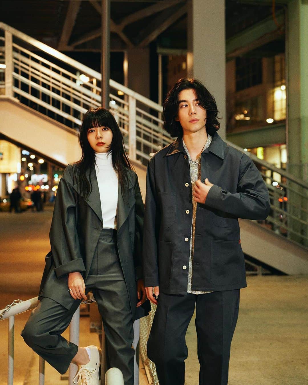 のインスタグラム：「2021 SPRING AND SUMMER LOOK for UNIVERSAL OVERALL. @universaloverall_jp —— Art director @kentaro90s Photographer @takuyaiioka Make up / Hair @makeuphitomi Stylist @_bobmary Model @kanna0123 @tetchan51」