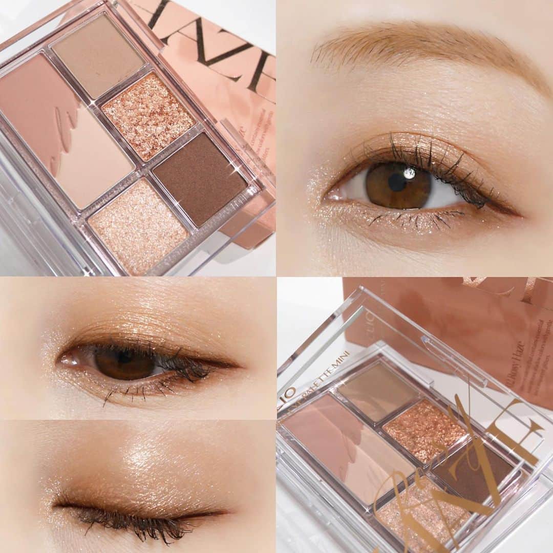 海老原りさのインスタグラム：「🎉CLIO 新作アイパレット✨🎉﻿ ﻿ ﻿ ﻿ ＼Qoo10メガ割始まりました〜！／﻿ ﻿ 今日はQoo10でも人気なコスメブランド﻿ CLIOのお気に入りコスメ達でメイクしたよ☺️✨﻿ ﻿ ✔︎CLIO プロアイパレット ミニ﻿ 02 ロージーヘイズ﻿ ﻿ 必要なカラーだけ集めたデイリーパレット。﻿ ﻿ プロアイパレットの半分くらいなので﻿ 持ち運びにも◎だし、私はこれくらいのサイズが好み☺️﻿ ﻿ ピンクカラーだけど﻿ 肌にのせるとベージュブラウンぽい仕上がりで﻿ 腫れぼったくみえないし﻿ 使いやすくて期待以上でした👏🏻✨﻿ ﻿ グリッターが写真でもしっかり写るくらい綺麗で。﻿ ﻿ このグリッターがね…！﻿ キラキラ〜というよりは﻿ 水面の輝きのような濡れツヤに見えるところが﻿ このパレットの個人的お気に入りポイント👍🏻﻿ ﻿ ↓その他に使ったのは↓﻿ ﻿ ✔︎#キルカバーファンウェアクッションオールニュー 使用色は3.5バニラ﻿。 こちらはリニューアルしたものかな？✨﻿ クリオのクッションの中ではマット寄りで﻿ つけた感じは薄付きな印象で上品な仕上がり👏🏻﻿ ﻿ ✔︎クリオ #プリズムエアーハイライター 01﻿ 私の鼻筋ハイライトは99%こちら👃🏻笑﻿ ﻿ ✔︎クリオ #ステイパーフェクトノーセバムブラーパクト﻿ マスクメイクをするようになってから﻿ フェイスパウダーをよく使うのですが﻿ CLIOのさらさら仕上がりパウダーならこちら👏🏻﻿ ﻿ ﻿ というか3月1日〜3月9日までメガ割だよ❓❗️﻿ ﻿ お得にお買い物するならメガ割❗️﻿ ﻿ まとめ買いならメガ割だよ❗️❗️笑﻿ ﻿ セール価格＋20％クーポンで﻿ お買い物できちゃうので今がチャンス😆👍🏻✨﻿ ﻿ ﻿ ﻿ @qoo10.official @cliojapan  #qoo10#メガ割#qコス#クリオ#韓国コスメ#新作コスメ#キルカバー#韓国メイク#Kビューティー#アイシャドウ#プチプラコスメ#CLIO#KIllCOVER」