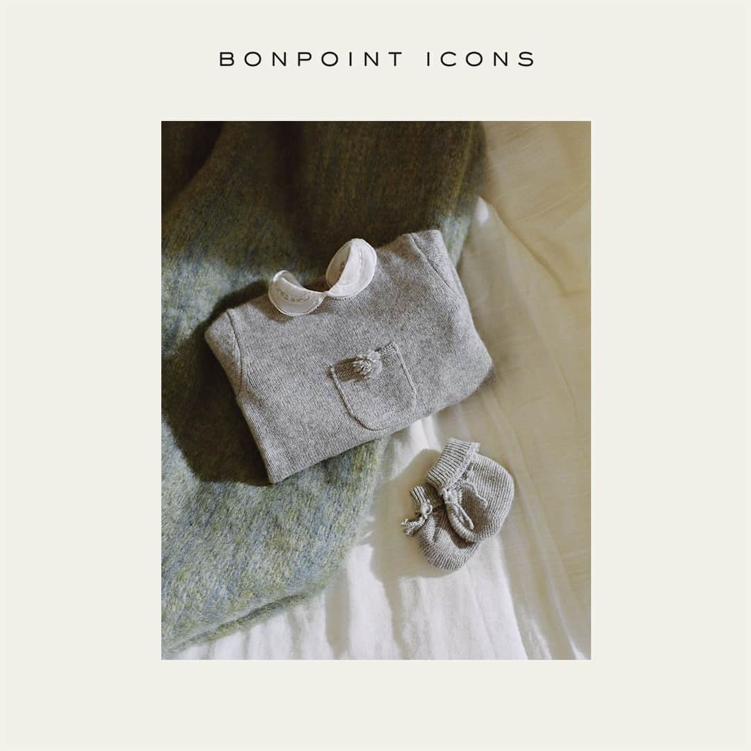 bonpointのインスタグラム：「3/3: Soft colors, noble materials and adorable details for a world of sweetness: discover the collection of bodysuits in store or online. . . . #bonpointicons #baby #cashmere #bodysuit  #newborn #bonpoint #legacy」
