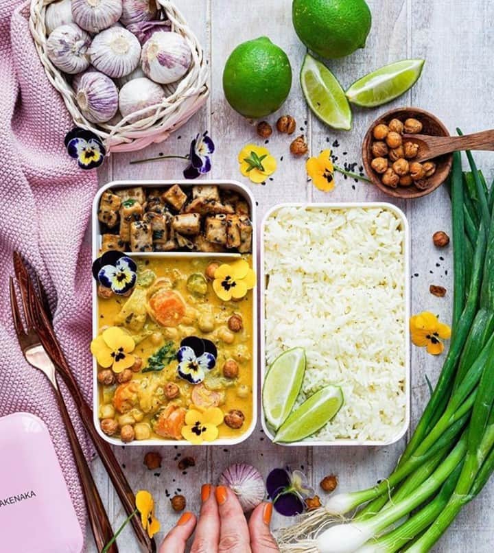 TAKENAKA BENTO BOXのインスタグラム：「Vegan Spicy Tofu by the talented @danistrailcooking🌱⁠ ⁠ ⁠Check out the yummy recipe in our INTO THE BOX blog! ⁠Link in bio🌸⁠」