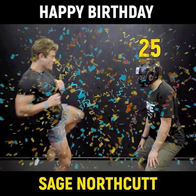 セージ・ノースカットのインスタグラム：「#repost @onechampionship A "Super" happy birthday to Sage Northcutt! 🎉 @supersagenorthcutt」