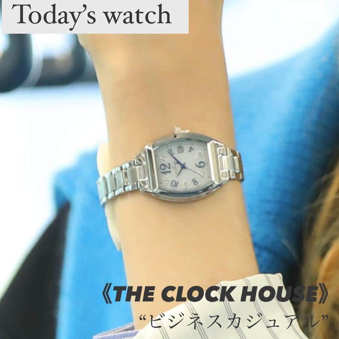 CLUÉLmagazineさんのインスタグラム写真 - (CLUÉLmagazineInstagram)「インスタグラム連載 『クルーエル的、今日の時計』 《THE CLOCK HOUSE》の“ビジネスカジュアル”  “洋服を着替えるように、時計も着替える”をコンセプトに、日々の様々なシーンにフィットする幅広いラインナップが揃う《ザ・クロックハウス》のオリジナルウォッチ。 透明感のあるホワイトの文字盤に、ネイビーのインデックスが映えるトノー型モデルの“ビジネスカジュアル”シリーズ。大きめのアラビア文字が特徴的。通勤スタイルのシックな着こなしにもすっと馴染んでくれる、さりげない華やかなさを持ち合わせている。  @theclockhouse_pr  @cluel_watchclub   ・・・・・・・・・・・・・・・・・・・・・・・・・・ #cluel #クルーエル #cluelmagazine #クルーエル女子 #fashion #ファッション好き #おしゃれ #グッドガール #クルーエルウォッチクラブ #cluelwacthclub #ザクロックハウス #時計好き #腕時計 #アクセントカラー #ニットキャップ #ジャケットスタイル #ストライプシャツ #ビジネスカジュアル #シンプルが好き   こちらのアカウントもフォローしてね！ @cluel_homme @navys_magazine」3月2日 14時25分 - cluelmagazine