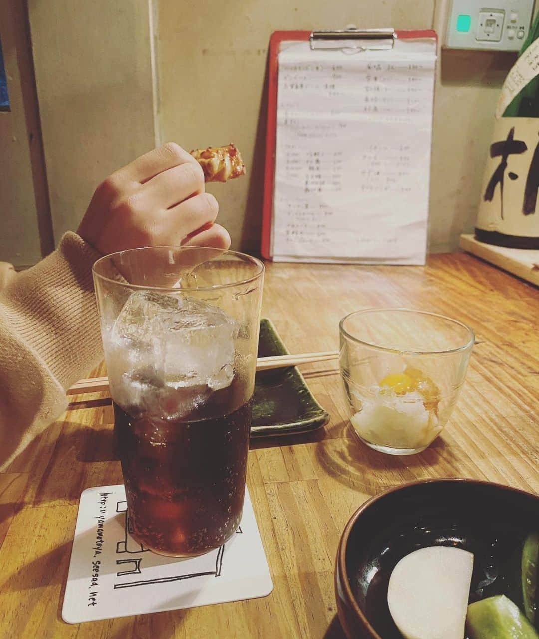 青木さやかさんのインスタグラム写真 - (青木さやかInstagram)「娘と焼き鳥 #山本屋　さん」3月2日 19時12分 - sayaka___aoki