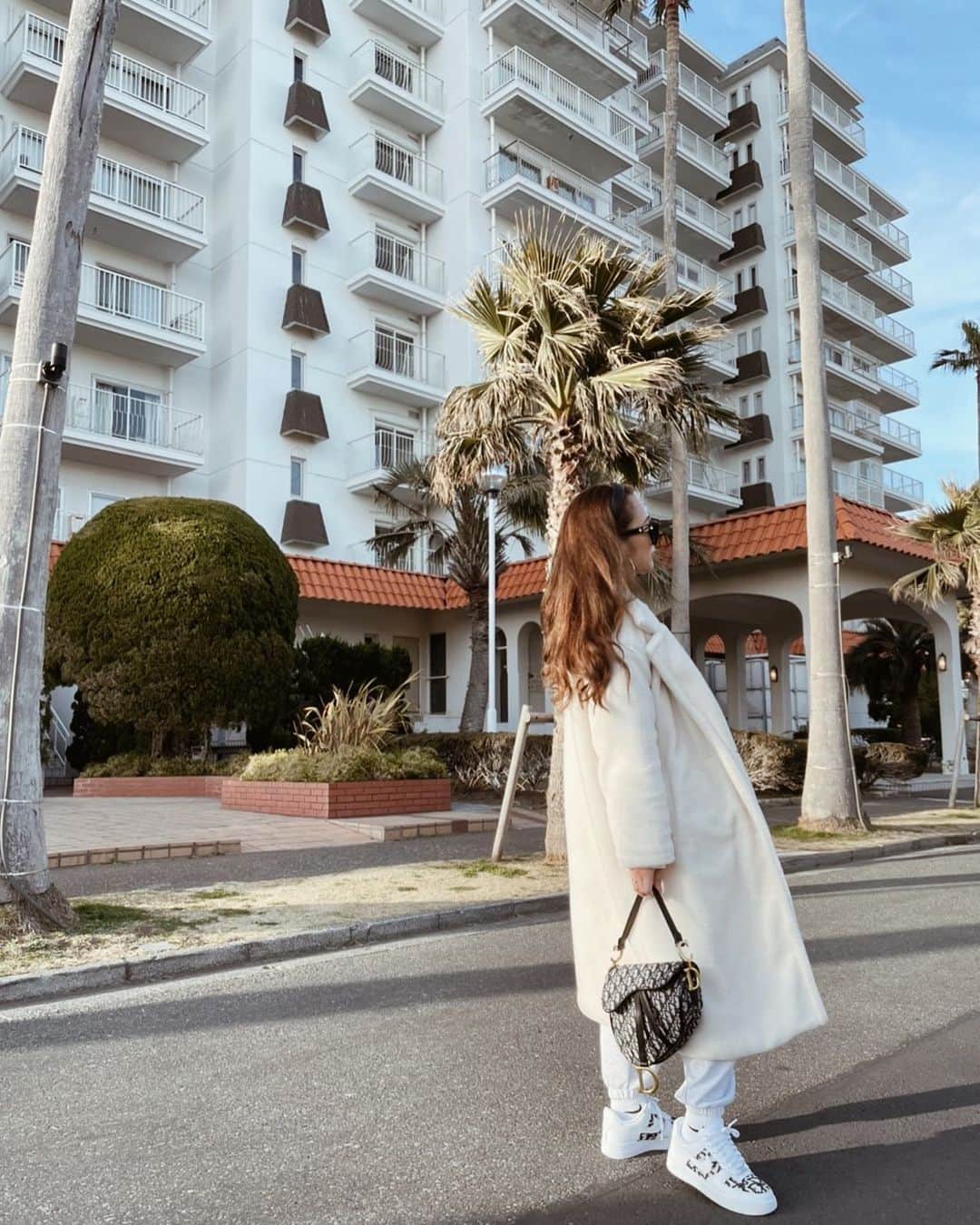 Mのインスタグラム：「休みの日は家にこもってるのがもったいない🥺❤️ 天気が良くて本当に気持ちかったぁ❤️❤️」
