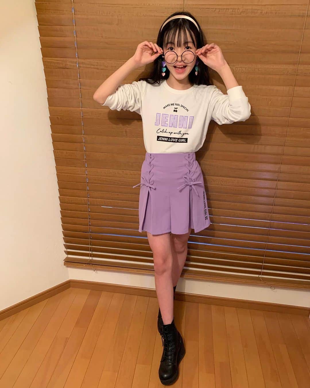 ニコ☆プチのインスタグラム：「ニイナの「元気をお届けコーデ」🌞﻿ ﻿ 小物使いが上手だね！﻿ ﻿ ﻿ 💌ニイナからみんなへメッセージ💌﻿ ﻿  沢山お出かけ出来る楽しい春が早く来ますように！﻿ ﻿ ﻿ #ニコプチ﻿ #武藤新奈﻿ #プチモの私服」