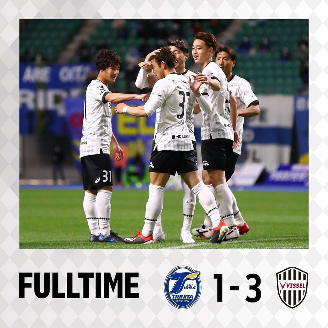 ヴィッセル神戸さんのインスタグラム写真 - (ヴィッセル神戸Instagram)「[FULLTIME]   OITA TRINITA 1-3 VISSEL KOBE  1-0 KAZUKI FUJIMOTO(20') 1-1 ASAHI MASUYAMA(44') 1-2 YUYA NAKASAKA(51') 1-3 JUNYA TANAKA(81')  #vissel #visselkobe #ヴィッセル神戸 #WeAreKobe #神戸 #kobe #一致団結 #JLeague #jリーグ #KobeForeverForward #ルヴァンカップ」3月2日 20時58分 - visselkobe