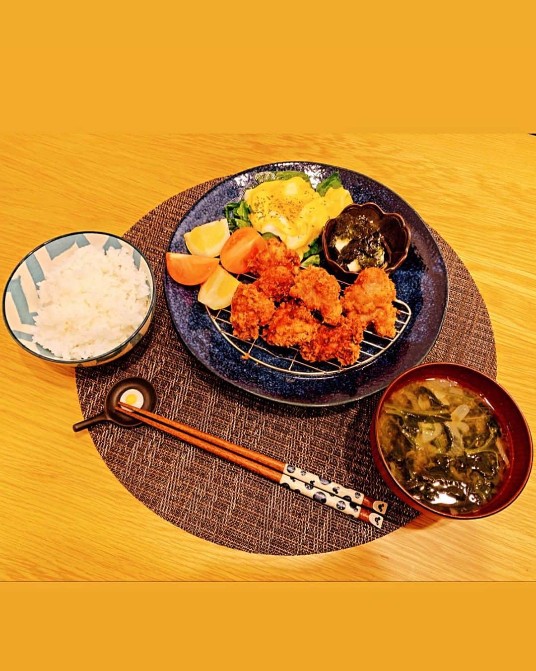 間宮梨花のインスタグラム：「旦那大好物&リクエスト率No.1 からあげ‼️ 作り方はずっと一緒❤️ 過去記事にたくさんのってます‼️ #りかちゅう飯  #旦那ご飯 #夜ご飯 #献立 #からあげ」