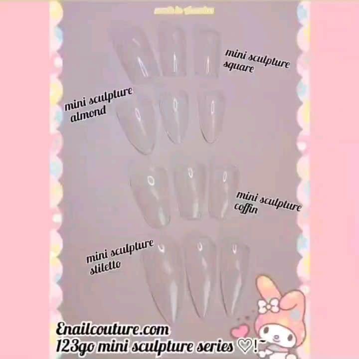 Max Estradaのインスタグラム：「Enailcouture.com 123go pre made gel nails mini sculpture series, mini coffin, mini stiletto,  mini square, mini almond all in sculpture style out now ♡!~ Dreams really do come true  Apply with  press on gel  Enailcouture.com made in American  #ネイル #nailpolish #nailswag #nailaddict #nailfashion #nailartheaven #nails2inspire #nailsofinstagram #instanails #naillife #nailporn #gelnails #gelpolish #stilettonails #nailaddict #nail #naildesigns #nailtech#nailsonfleek #nailartwow #네일아트 #nails #nailart #notd #nails💅 #젤네일 #notpolish #nailcolor #nailsalon #nailsdid #nailsoftheday」